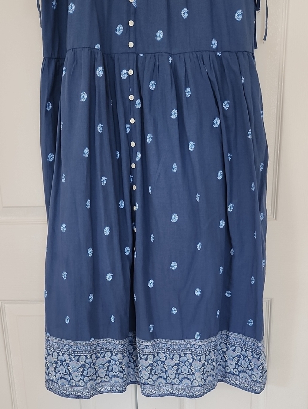 American Eagle Blue Sleeveless Dress Size XL - Picture 3 of 10
